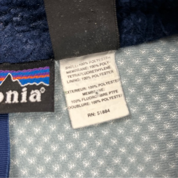 VTG 1999 Patagonia Made in USA Retro-X Fleece Vest Navy Blue Style 23044 FA99 XL - Picture 5 of 5